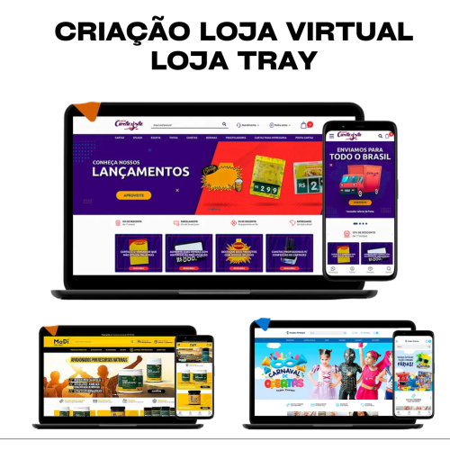 Criação de site loja Virtual na Tray R$ 599,00
