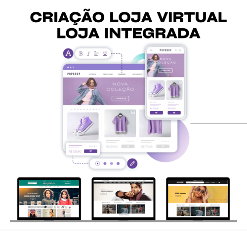 Criação de site na Loja Integrada R$ 499,00